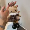 Bolsa Colgante Hello Kitty Piernas Largas Fragancia Ligera Muñeca de Peluche Dibujos Animados Lindo Llavero de Corazón Colgante de Regalo