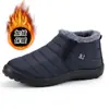 Botas de Invierno de Algodón Unisex Transfronterizas, Impermeables, Forradas de Felpa, Cálidas, Botines de Moda, Venta al por Mayor Extranjera Talla Grande sin Cordones Botas de Nieve para Mujer