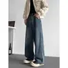Jeans rectos de primavera y otoño para hombre, lavados, holgados, casuales, modernos, elegantes, retro, pantalones de estilo americano para adolescentes