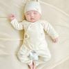Roupas para bebê recém-nascido outono e inverno algodão para recém-nascido 0 quente março base monge dividido traje de roupa íntima de outono para bebê