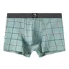 Huajielong Nova Cueca Boxer Masculina de Algodão Estampada Respirável para Meninos Shorts Modernos Dropshipping