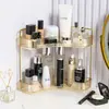Prateleira Triangular de Armazenamento Transfronteiriça, Caixa de Armazenamento de Canto para Cosméticos, Caixa de Armazenamento de Maquiagem e Produtos de Skincare para Mesa de Maquiagem de Luxo Leve