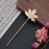 Estilo Antiguo Hanfu Aleación Hoja de Arce Pasador Nuevo Hanfu Cheongsam Pasador de Pasos Mecedor Accesorios