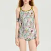 Traje de baño de competición para mujer al por mayor con copas en el pecho para piscinas, nuevo modelo 2026, talla grande 100 kg