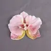 Nueva Cinta Adhesiva Flores de Orquídea Mariposa Simuladas Impresas en 3D Se Pueden Usar para Hacer Pinzas para el Cabello, Accesorios para la Cabeza, Decoraciones de Ropa y para Fotografía de Bodas