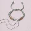 Festival de Medio Otoño Nudo de Flor de Durazno Pulsera Semi-Terminada DIY Tejido a Mano Pulsera Accesorios de Joyería con Hilo de Cuentas al por Mayor