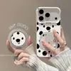 Adecuado para funda de teléfono Apple 17 Pro Max, estilo caricatura con sensación de alta gama, con soporte, iPhone 16 Pro, múltiples perros manchados