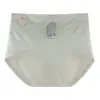 Ropa Interior de Algodón Peinado Talla Grande para Mujer Sexy Encaje Empalmado Cintura Media Ajustada al Cuerpo Amigable con la Piel Nude Transpirable Entrepierna Calzones
