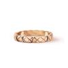 Anillo coco estilo Xiao Xiang CNC versión alta versión estrecha versión ancha anillo de pareja anillo de oro rosa de 18k alta retención de color