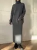 Novo Conjunto de Tricô Solto Estilo Europeu e Americano Outono/Inverno 2026 Conjunto de Duas Peças com Suéter de Lã Mista e Calça Wide Leg Feminino