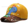 Gorras de Dibujos Animados de Dinosaurios para Niños de Primavera y Otoño para Niños y Niñas, Sombreros de Pana con Protección Solar, Gorras de Béisbol Lindas para Bebés