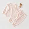 Ropa para Bebés y Niños Anyang Traje Dividido para Bebé Manga Larga Sin Huesos Ropa para Aire Acondicionado Pijamas Ajustados para Bebé Niña Estilo Verano Delgado