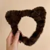2026 Nova Faixa de Cabelo de Pelúcia para Lavar o Rosto Outono Inverno para Mulheres Faixa de Cabelo Estilo Ins Faixa Versátil para Controlar Fios Soltos Presilha de Cabelo Acessórios de Cabelo