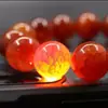 Pulseira de Ágata Vermelha Natural Escama de Dragão Long Lin Agata Sangue Tira de Dragão Colar de Contas Espalhadas Jade Fornecimento Direto