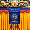 Novo Estilo Ferramentas de Buda Salão de Buda Santuário de Buda Bordado em Tecido Bordados Ornamentos Bandeja Prato de Oferenda Incensários Pote de Pó Deixar Verdadeira Fragrância Tecido