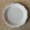 Prato de jantar da série Alice da Nordic Tableware Prato de relevo Prato de comida ocidental Prato de jantar de renda com corte traseiro Prato de prato doméstico Talheres