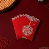 Mini sobres rojos para recepción de boda, sobres rojos de tamaño pequeño con la palabra "felicidad" para boda, sobres rojos para boda, sobres rojos para bloquear la puerta, suministros de boda al por mayor