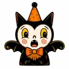 2026 Nueva Decoración Retro de Halloween Pequeñas Figuras de Madera Adornos Artesanía de Madera Creativa para el Hogar y el Escritorio