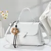 Bolso cruzado pequeño cuadrado multicolor con textura de patrón de lichi, fresco y elegante, con un toque de alta gama, bolso casual para mujer con solapa, estilo macarrón