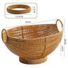Prato de frutas e cozimento de chá para fotografia de fondue de Ano Novo prato de frutas estilo europeu bandeja tipo rattan cesta de frutas estilo chinês novo