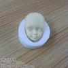 Molde facial de silicona para cara real, molde facial de silicona para bollo al vapor, molde facial de silicona versión Q, molde facial de silicona para pan al vapor de arcilla