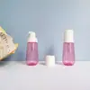 Estoque Disponível Garrafa Cônica Translúcida PET para Mousse Espuma Fundo Redondo 60ml Garrafa Espumadora para Limpador Facial Garrafa Dosadora