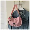 Bolsa Transversal Casual para Estudantes, Novo Estilo Transfronteiriço, Bolsa Simples e Fashion para o Dia a Dia de Mulheres, Versátil Bolsa de Ombro Único em Tecido Oxford Formato Bolinho