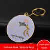 Pequeno Presente Chaveiro de Casal Metal Esmaltado Pintado Impresso Chaveiro Redondo Pingente de Bolsa Personalizado Criativo
