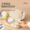 Nueva Moda Bolso Cosmético Impermeable de Doble Capa de PU Bolso de Tocador Portátil Bolsa de Almacenamiento de Gran Capacidad para Viaje en stock