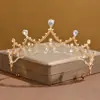 Conjunto de Joias Colar Brincos Coroa Casamento Três Peças Vestido de Noiva Acessórios para Jantar Colar Nupcial Atacado