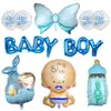 Baby shower fiesta de cumpleaños de bebé set de globos de un año fiesta de cumpleaños globo de aluminio