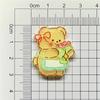 Acrílico Pequeño Fresco Dibujos Animados Lindo Parche Oso de Mantequilla Pasador Broche Hebilla para Zapato Material Accesorios de Joyería DIY