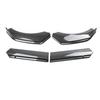 Modificação de carro universal fibra de carbono pá dianteira espessada camada dupla quatro seções ajustável lábio frontal queixo pequeno surround spoiler