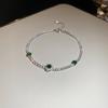 Pulsera Ajustable Calada Flor de Diamante de Zirconia Corea del Sur Nicho Pulsera Exquisita Temperamento Pulsera de Moda Versátil para Mujeres