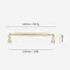 Maçaneta Moderna Minimalista Preta para Porta de Armário Americano Levemente Luxuosa Dourada Nórdico Levemente Luxuosa Maçaneta de Porta de Armário Dourada Guarda-roupa Dourado