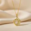 Collar de Cobre con Incrustaciones de Circonio de Alta Calidad, Elegante Lujo Ligero, Chapado en Oro Real, Cadena Sencilla de Clavícula de Tendencia, Colección de Cadenas para el Cuello