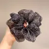Goma para el Pelo de Malla con Estampado de Leopardo Estilo Perezoso Coreano, Accesorio para el Pelo Tipo Moño Esponjoso que Hace que la Cara Parezca Más Pequeña, Accesorio para el Pelo Suave y Versátil