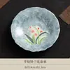 Tetera de cerámica y juego de té gaiwan pintados a mano con lirios del valle, accesorios de té kung fu para uso doméstico, estilo vintage y fresco