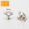Pequeño 906 Acero Inoxidable Cepillado Moderno Minimalista Puerta de Gabinete con Cajón Metal Estilo Europeo Redondo Un Solo Agujero Manija Pequeña para Gabinetes