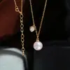 Accesorios DIY Plata de Ley S925 Pulsera de Perlas Corazón Vibrante Colgante Montura Vacía Colgante de Collar Elegante Montura de Plata Producto Semi-terminado