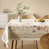 Toalha de Mesa de Luxo Leve de Alta Qualidade Impermeável e à Prova de Óleo Estilo Retro Americano Dopamina Tapete para Mesa de Jantar Estilo Ins Toalha de Mesa para Mesa de Centro