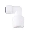 Venta al por mayor de fábrica accesorios conector purificador de agua codo todo tipo de adaptador rápido Tubo de agua PE alambre interno alambre externo