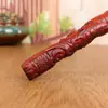 Palillo de palo de palisandro para jugar con diseño de dragón, 40 cm, tallado completo, piezas de mango de tallado en palisandro lobular
