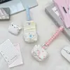 64251 Bolsa Acolchada con Lunares Azules para Guardar Audífonos con Diseño de Correa Colgante a Cuadros, Linda y Suave para AirPods, Resistente a los Rayones