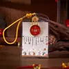 Qianlong Tongbao Moneda de Cobre Colgante de Tarjeta Llavero Correa para Teléfono Adorno para Bolsa Regalo para Clientes Amigos Recuerdo de Negocio
