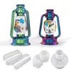 Pegamento de Cristal Resina Lámpara de Queroseno Estilo Camping Lámpara de Noche Lámpara de Mesita de Noche Molde de Silicona Espejo Ruihe