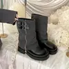 Botas de suela gruesa para mujer petite, nuevo modelo otoño 2026, combinan con faldas, estilo retro, adelgazantes, que aumentan la altura, de suela blanda, estilo jeans