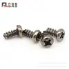Tornillo Hongli Cabeza Plana Cabeza Redonda Cola Fresada Cola Plana Cola de Corte Cola de Corte Tornillo Autorroscante M2m2.3m2.6m3m4 Níquel Negro