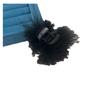Pinza de Pluma Negra para Mujer Pinza de Tiburón de Alta Gama Cabello de Avestruz Semirrecogido Pinza para el Cabello Clip para la Parte Trasera de la Cabeza Tocado