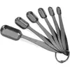 Conjunto de 13 Peças de Copos e Colheres Medidoras de Aço Inoxidável Transfronteiriço com Placa de Escala, Utensílios de Cozinha, Venda Direta para Conjunto de Ferramentas de Panificação Caseira